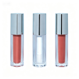 High Quality <b>Mini</b> Rose Golden Screw Cap <b>Lip</b> <b>Gloss</b> Cosmetic <b>Lip</b> Glaze Sample Trial Packaging - Product Image 2