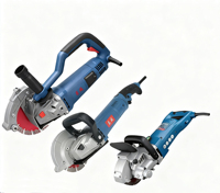 Machine à rainurer électrique industrielle Dongcheng 220V pour bricolage, rainurage humide du béton et des murs, 1500W haute puissance, lame de 135mm