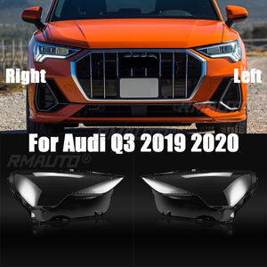 สำหรับออดี้ คิว 3 2019 2020 โคมไฟหน้ารถแบบพิเศษ โปร่งใส ฝาครอบไฟหน้า ครอบไฟหน้า กระจก ฝาครอบไฟหน้า อุปกรณ์ตกแต่งรถยนต์ - Product Image 1