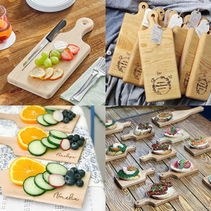 Mini tablas de charcutería, bambú, haya, madera de Acacia, queso, paleta para aperitivos, recuerdo de boda rústico, bandeja para servir, tabla de cortar pequeña - Product Image 3