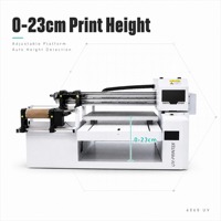 Imprimante UV DTF pour autocollants 6060 Combo avec rouleau de 60 cm et plateau plat de 60 x 60 cm pour étiquettes et travaux sur carton, compatible avec l'encre blanche