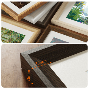 <span class=keywords><strong>Cornice</strong></span> Fotografica in Legno Fatta a Mano <span class=keywords><strong>da</strong></span> <span class=keywords><strong>Parete</strong></span>, Formato A3/A4 4K Multi-Misura (6-20 Pollici) con Disegni ad Acquerello/Schizzo/Olio - Product Image 4