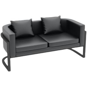 أريكة VIP جلدية سوداء رخيصة للاستخدام التجاري، كنبات أنيقة للحانات والنوادي الليلية والمطاعم - Product Image 6