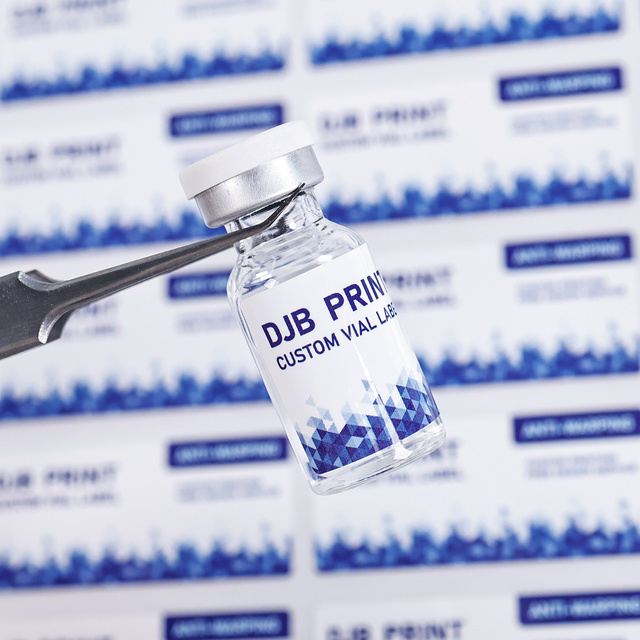 Customized Labels for Pharmaceuticals 3 ml 10 ml Vial Stickers Vial Labels Hot Stamped Embossed Labels Stickers 3ml vial labels