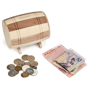 Cnlf salvadanaio in legno salvadanaio salvadanaio risparmio barile di vino - Product Image 6