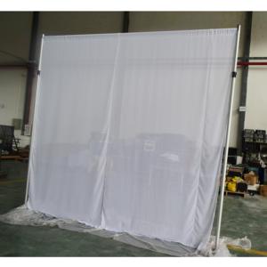 Adjustable Aluminum Silver <b>Stand</b> Chiffon <b>Pipe</b> and Drape Kit for Wedding - Product Image 5