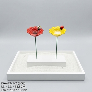 Marqueur de plantes en céramique en forme de truelle avec noms d'herbes aromatiques (Persil, Coriandre, Menthe, Basilic, Ciboulette) – Décoration de jardin aux couleurs pastel - Product Image 4