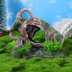 Modern Retro Style Resin Grass Skew <strong>Pot</strong> 5W Outdoor &amp; Kitchen Aquarium Decor Packed in Bags for <strong>Fish</strong> &amp; Shrimp - Product Image 4