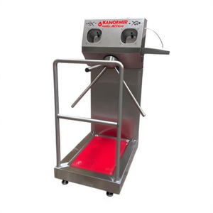 Tourniquet automatique de désinfection des mains Kandemir Single Hygiene Barrier en acier inoxydable pour les secteurs alimentaire et pharmaceutique - Product Image 2