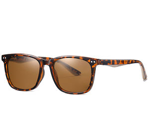 Occhiali da Sole Vintage in Vetro per Uomo e Donna, Nuovo Stile Quadrato con Rivetti, Montatura <span class=keywords><strong>Blu</strong></span> e Bianca, Logo Personalizzato, Protezione UV, Minimo 1 Pezzo - Product Image 6
