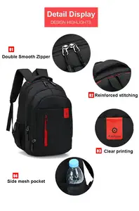 OMASKA-Stilvolle Nylon-Rucksack für Schule, Umhängetaschen, Tages reise, Business, individuelles Logo, Student, 20,5 "Laptop Rucksack