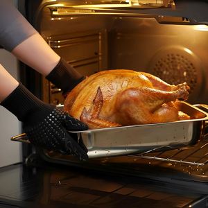 Guantes de Barbacoa Resistentes al Calor 932F con Protección Extrema, Impresos, de Aramida, Certificados EN407/CE, Venta al Por Mayor - Product Image 2