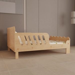<span class=keywords><strong>Culla</strong></span> in Legno Massello Scandinavo con Sponde di Sicurezza e Cassetto Portaoggetti, Convertibile in Letto per Bambini - Product Image 4