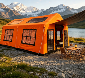 Tente de <span class=keywords><strong>camping</strong></span> gonflable extra large résistante aux UV, imperméable et durable pour 12 personnes, idéale pour les pique-niques en plein air et le <span class=keywords><strong>camping</strong></span> en équipe - Product Image 2