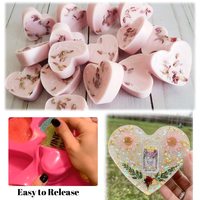 Molde De Silicona Para Pastel Y Jabón En Forma De Corazón Seis Cavidades Para Hornear Jabón Artesanal Y Manualidades DIY