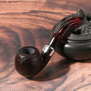 Pipe à fumer en bois laqué classique vintage de haute qualité Futeng, nouvelle arrivée, portable, en bois massif, fabriquée à la main - Product Image 4