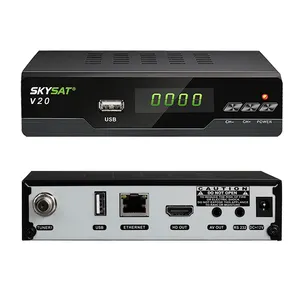 H.265 Satelliten-TV-Empfänger SKYSAT V20 unterstützt USB RJ45-WLAN CS CCCam Neu-camd Xtream IPTV-Decoder