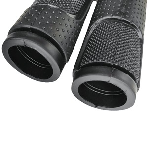 Poignées de guidon de vélo 13 cm 22,2 mm en PVC noir antidérapantes pour VTT - Product Image 4