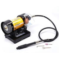 Mini ponceuse électrique de 3 pouces, vitesse variable, 110V 220V, pour le meulage, le polissage, la gravure, outil multifonction