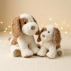 Peluche chien taille réelle en gros, jouets en peluche personnalisés, faible MOQ, chien <span class=keywords><strong>Beagle</strong></span> <span class=keywords><strong>noir</strong></span> <span class=keywords><strong>et</strong></span> <span class=keywords><strong>blanc</strong></span> en peluche assis <span class=keywords><strong>et</strong></span> moelleux - Product Image 4
