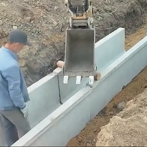 Stampo a U per Colata a Umido, Stampo in Acciaio per Canali in Calcestruzzo Prefabbricato per Drenaggio Idrico - Product Image 4