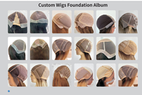 Perruque Lace Front Weld Mono Top 100% Cheveux Humains Remy, Perruque Médicale avec Monofilament, Nœuds Blanchis, Baby Hair, Perruque Full Lace Personnalisée