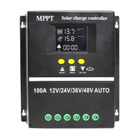 Contrôleur de charge solaire MPPT 60A 80A 100A |   Régulateur photovoltaïque intelligent 12V/24V/48V