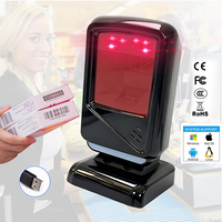 Lecteur de codes-barres USB Edoo D46 de haute qualité, plateforme d'imagerie omnidirectionnelle, lecteur de codes QR 1D/2D, scanner de codes-barres filaire de bureau