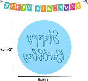 Galletas para hornear, decoración <span class=keywords><strong>de</strong></span> tartas, pasta <span class=keywords><strong>de</strong></span> azúcar, magdalenas, grabado <span class=keywords><strong>de</strong></span> <span class=keywords><strong>Fondant</strong></span> <span class=keywords><strong>de</strong></span> feliz cumpleaños, sello <span class=keywords><strong>de</strong></span> galletas <span class=keywords><strong>de</strong></span> diseño 3D - Product Image 4