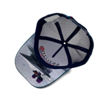 Vente en gros de haut profil 5 Panel Country Trucker Cap Custom Company Team Advertising Embroidery Logo Snapback Cap Trucker Hat