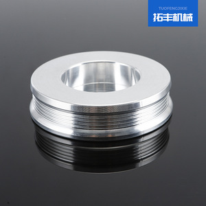 Polea de Aluminio Topway con Rosca Externa, Mecanizada a Medida para Equipos Mecánicos - Product Image 4