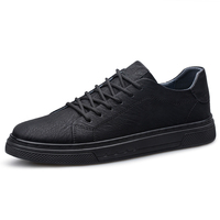 Nouvelle mode : Baskets noires en cuir de vachette à lacets pour hommes et femmes, tailles 37-44, en cuir pleine fleur classique italien de luxe, personnalisez votre logo de marque