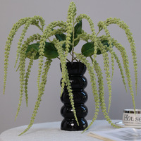 Vente en gros de queues d'amarante artificielles suspendues de 92 cm, fausses fleurs en mousse pour arche de mariage, vase de maison, décoration florale