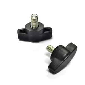 Furniture T bentuk segitiga ABS plastik penjepit 2 lengan Bakelite tangan tombol m6 batang berulir 5/16 3/8 1/2 - Product Image 1