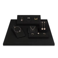 Ensemble de présentoirs à bijoux sur mesure, en cuir PU de haute qualité, pour bracelets et bagues