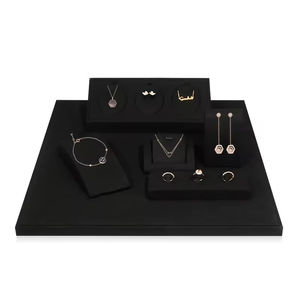 Custom <b>Size</b> Color Jewelry Display Set Combo High Quality PU Leather for Jewelry Display Bracelet Holder <b>Ring</b> Holder - Product Image 5