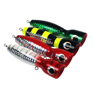 Señuelo de madera tipo Popper de 175 mm y 120 g para pesca en barco en aguas saladas, cebo duro para peces. - Product Image 2