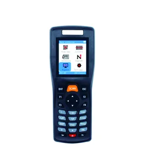 Pemindai PDA genggam portabel, barcode Laser 2.4G nirkabel 1D pengumpul Data
