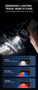 2025 <span class=keywords><strong>Prix</strong></span> de gros 3000a Peak Car Jump Starter avec 8000mah Car Booster Jump Starter avec compresseur d'air - Product Image 4