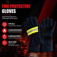 Gants de sauvetage pour pompiers en aramide haute résistance, prix de gros, 29.3 TPP, force de préhension 96.6%, équipement