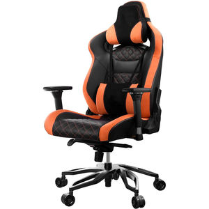Silla de ordenador grande y <span class=keywords><strong>gorda</strong></span> Cougars al por mayor, silla ergonómica naranja personalizada para jugar, silla de cuero de estilo ejecutivo para jugadores - Product Image 4