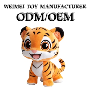 Đồ chơi nhồi bông dễ thương chất lượng tuyệt hảo tùy chỉnh, thú nhồi bông linh vật nhỏ tùy chỉnh, đồ chơi hổ nhồi bông dễ thương tùy chỉnh - Product Image 1