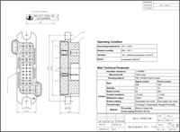 Connecteur d'alimentation à angle droit JDS-25, contacts en cuivre 5A, bornes 3P-8P, adaptateur automobile IP33, connexion de type PCB, tiroir