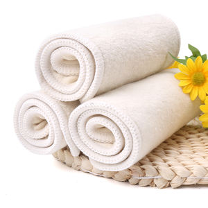 Inserts en coton de chanvre pour bébé à 4 couches de haute qualité en gros de l'usine chinoise Matériau en <span class=keywords><strong>bambou</strong></span> pour couches lavables pour bébé Couches - Product Image 4