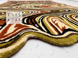 Tapis en laine persan de luxe moderne personnalisé grand design tendance irrégulier pour le sol de la maison pour le salon, la salle à manger, la chambre à coucher et l'hôtel - Product Image 4