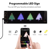 Écran LED flexible, publicité défilante, signalétique LED, USB 5V, contrôle par application, texte programmable, motif LED
