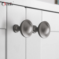 Oukali Moderne Simple Meubles Armoire Poignée Cuisine Tiroir En Alliage De Zinc Boutons Noir Commode Tirer Poignées