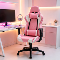 Chaise de jeu ergonomique inclinable, siège de course pour ordinateur avec accoudoirs pour le bureau, la maison et les e-sports