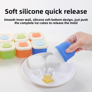 Nueva tendencia, horno microondas de grado alimenticio sin Bpa, seguro, fácil agarre, a prueba de fugas, contenedores de almacenamiento de alimentos de silicona - Product Image 3