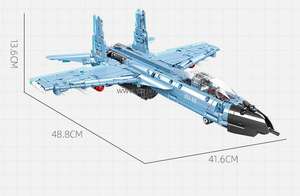 Jie Star 58122 militaire <span class=keywords><strong>Sukhoi</strong></span> Su-35 Fighter Block bricolage retirer l'avion de guerre russe jouet pour garçons ensembles de briques de construction - Product Image 6